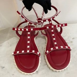 Valentino Garavani Red Rockstud Sandals